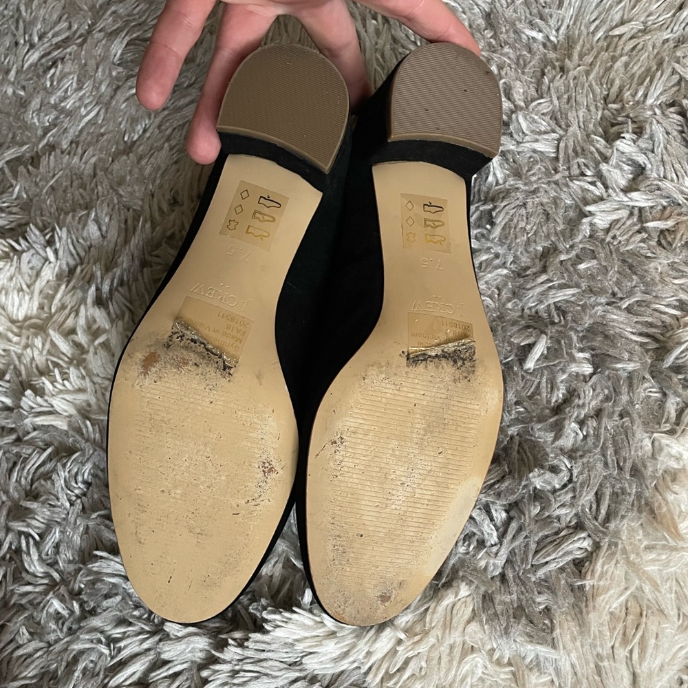 J.crew leather suede kitten pumps